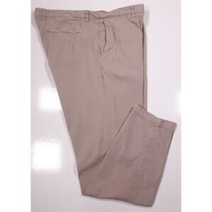 Theory Zaine Patton Cotton Stretch Khaki Flat Front Chino Pants 40x32